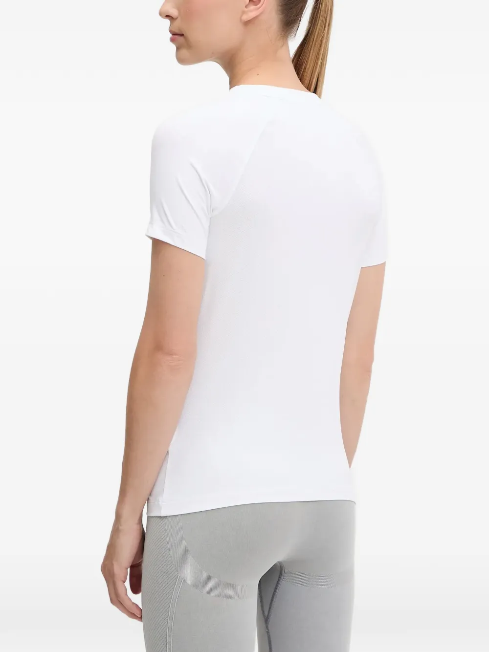 Ea7 Emporio Armani T-shirt met logoprint Wit