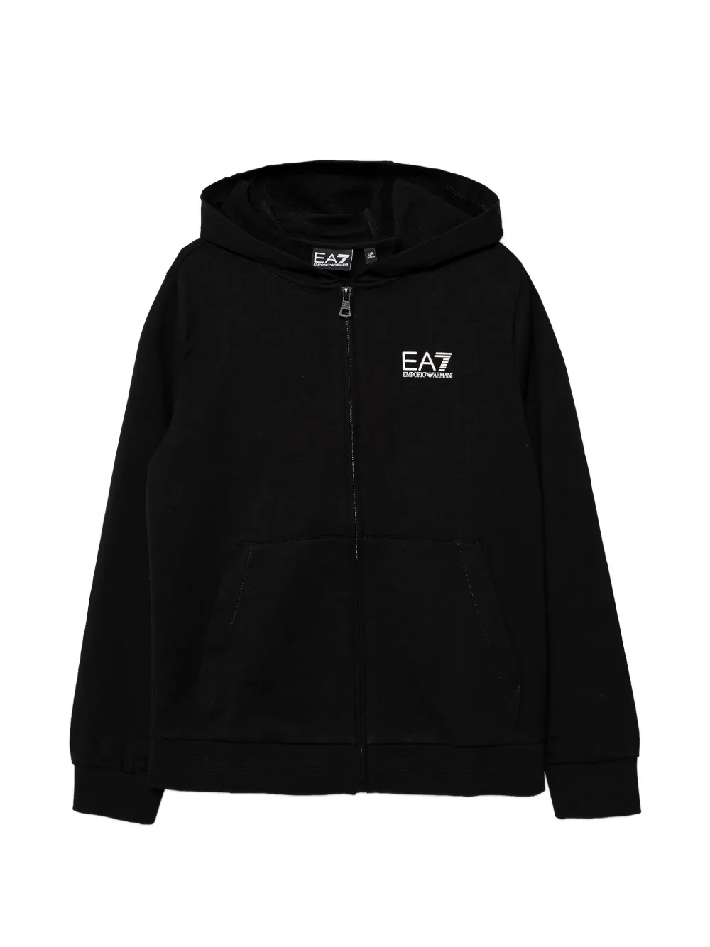 Ea7 Emporio Armani zip-up hoodie - Nero