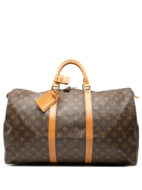 Louis Vuitton Pre-Owned شنطة سفر 'مونوغرام كيبول 50' 1991