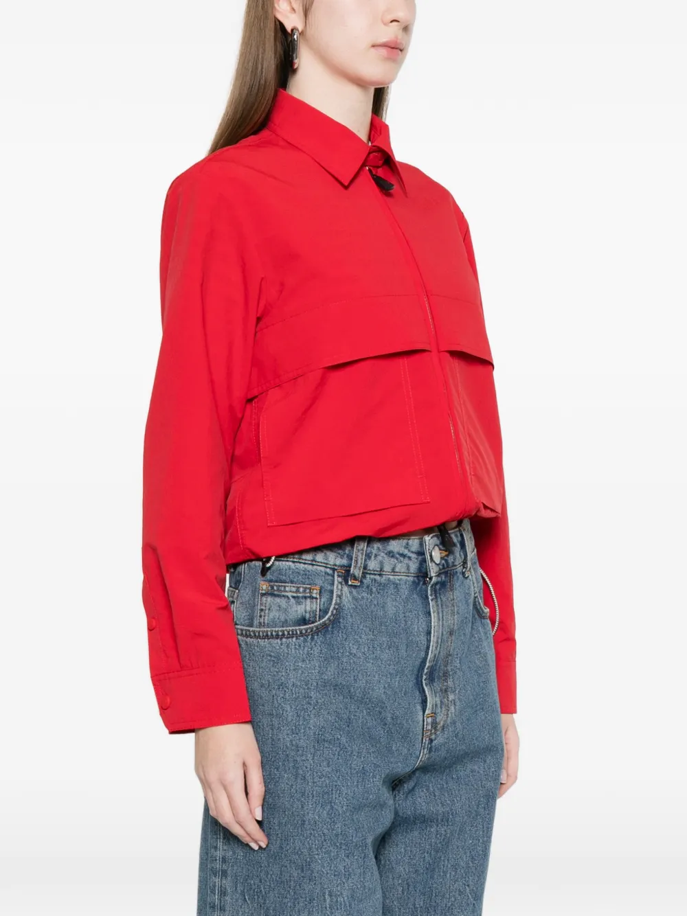 Moncler Grenoble Jack met opgestikte zak Rood