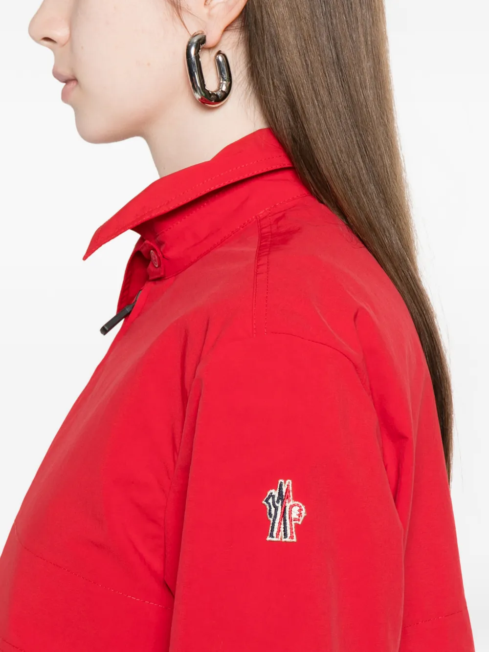 Moncler Grenoble Jack met opgestikte zak Rood