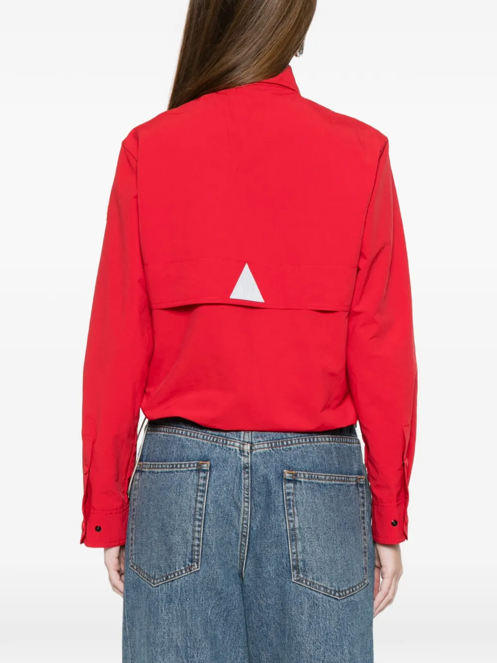 Moncler Grenoble Jack met opgestikte zak Rood