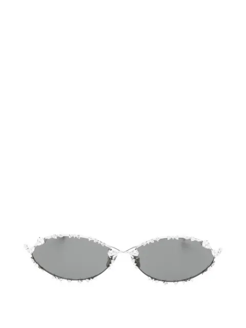 YVMIN crystal oval-frame sunglasses