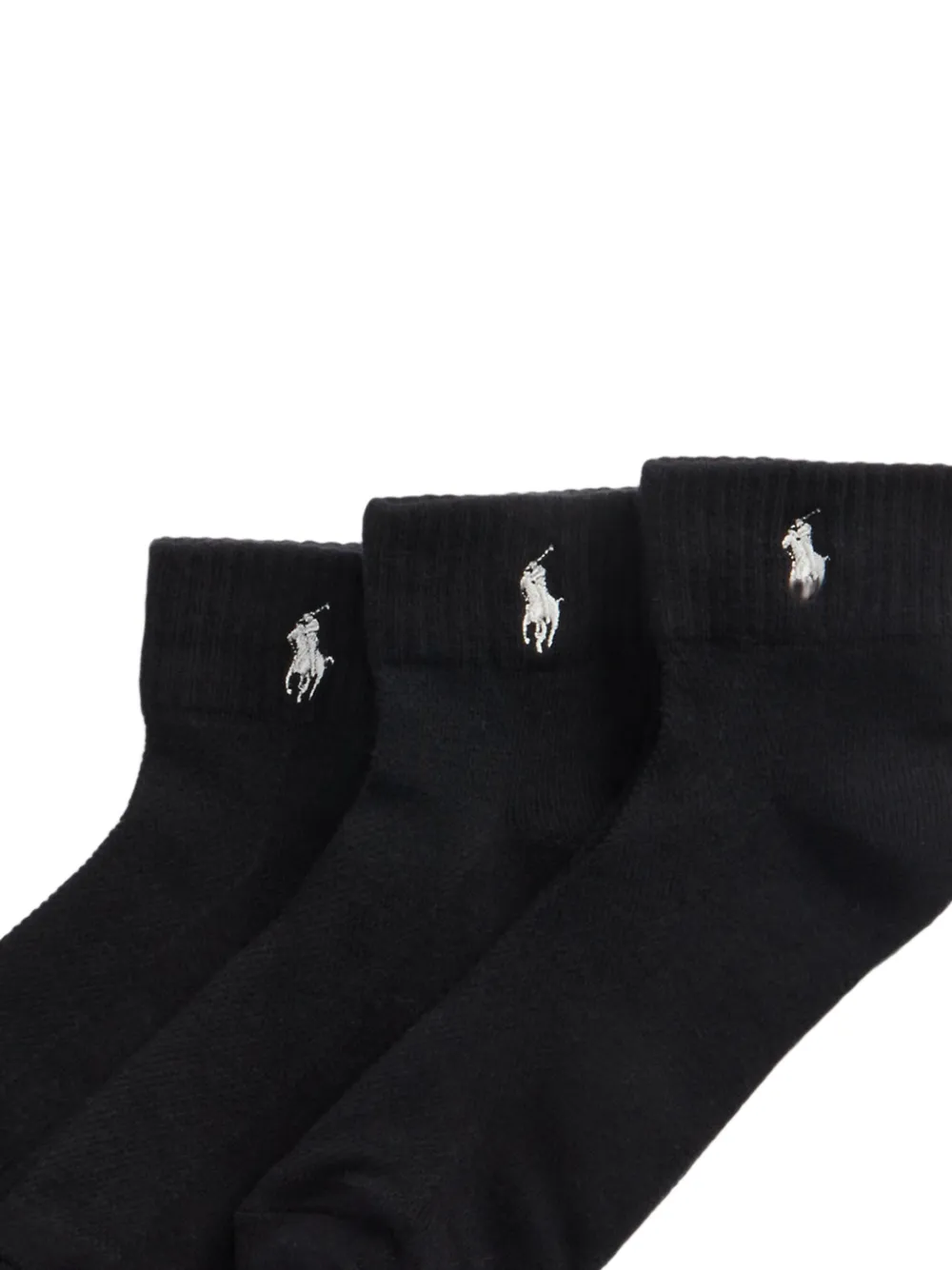 Polo Ralph Lauren Drie paar sportsokken met halve demping Zwart