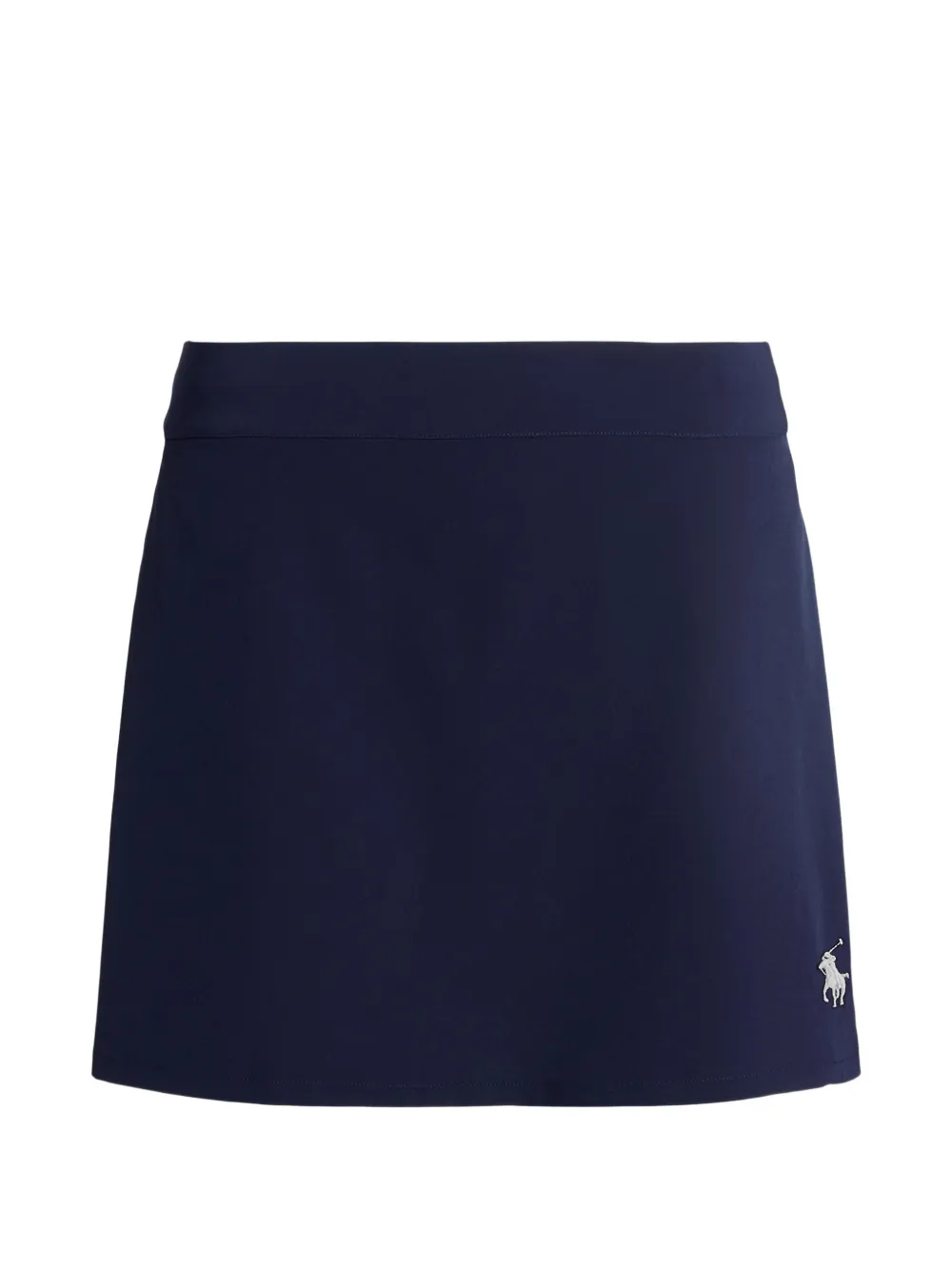 Polo Ralph Lauren logo-embroidered mini skirt - Blu
