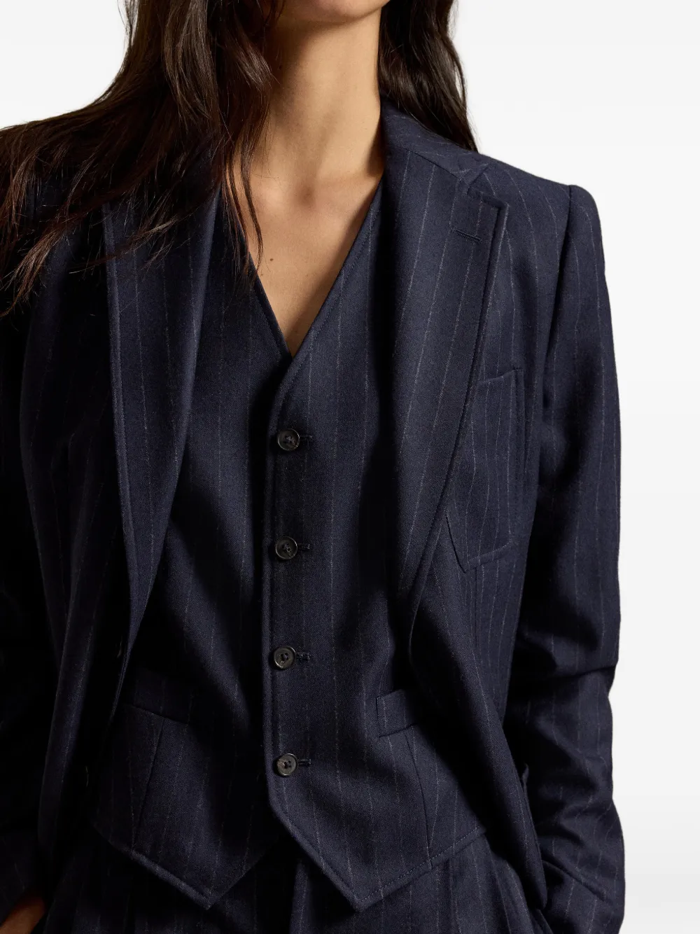 Polo Ralph Lauren Gilet met krijtstreep Blauw