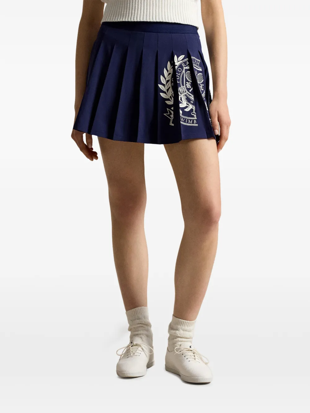 Polo Ralph Lauren Wimbledon Logo Performance mini-plooirok Blauw