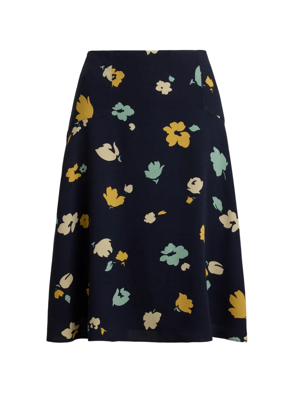 Polo Ralph Lauren floral-print flared midi skirt - Blue