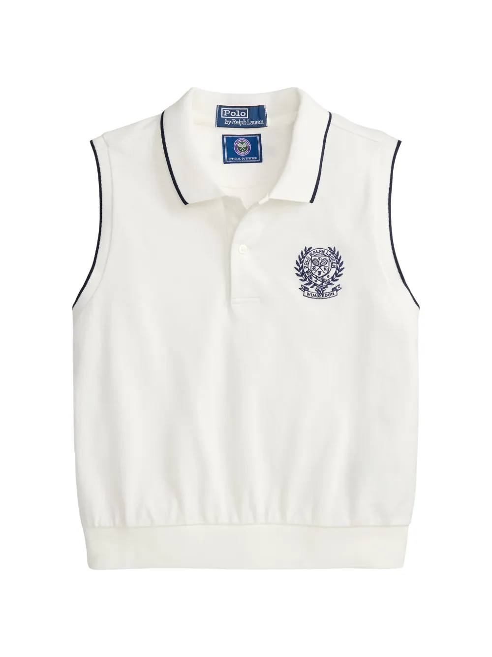 Polo Ralph Lauren Ärmelloses Wimbledon Poloshirt - Weiß
