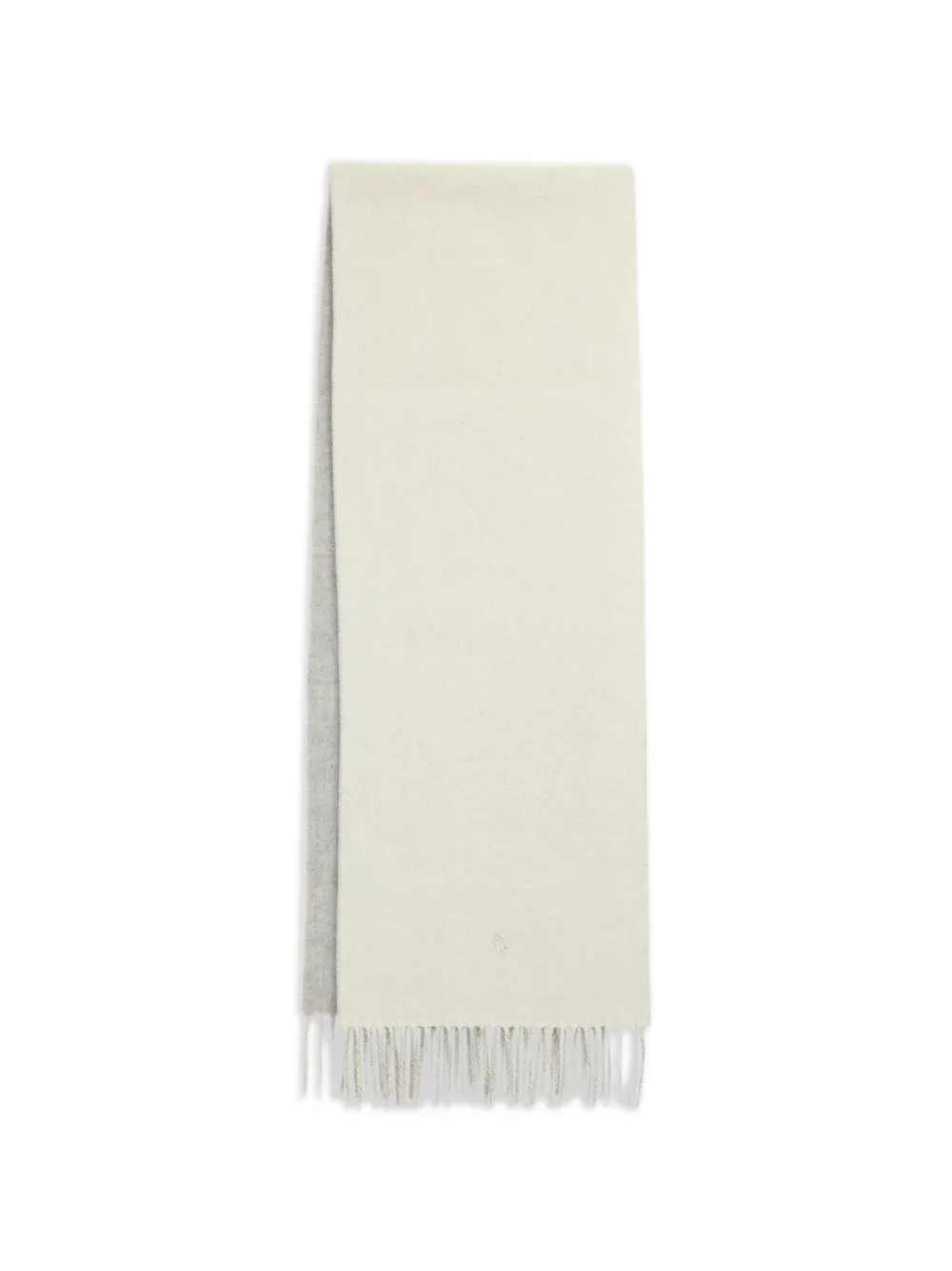 Polo Ralph Lauren Sciarpa ricamata con frange - Grigio