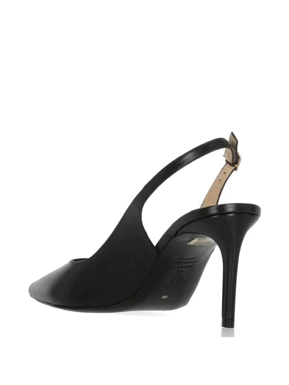 Stuart Weitzman Stuart 75 pumps met gesp Zwart