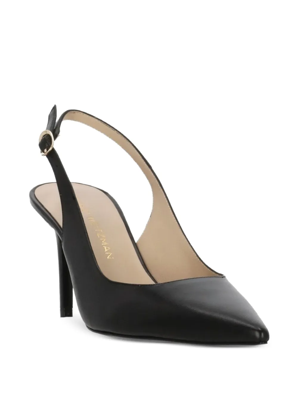  Stuart Weitzman Stuart 75 Buckle Strap Pumps - Black 