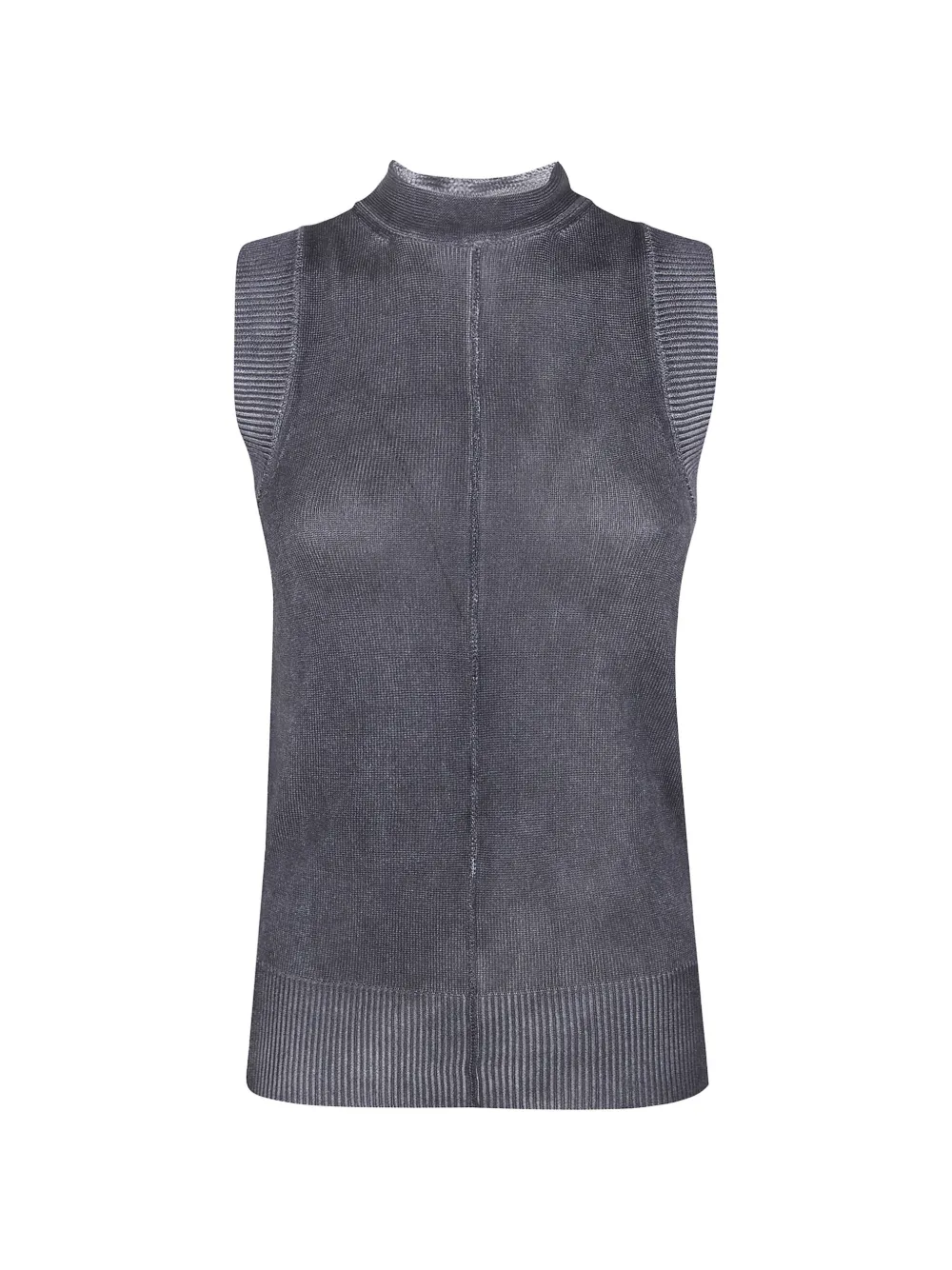 PierAntonioGaspari tie-neck sleeveless top - Grigio