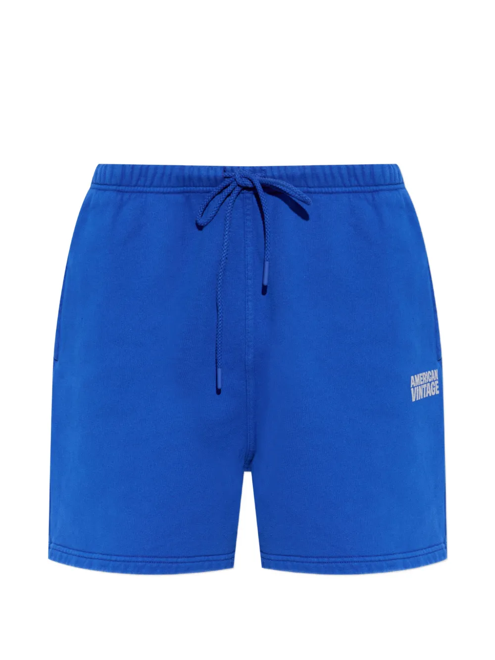 American Vintage Plizzy drawstring shorts - Blau