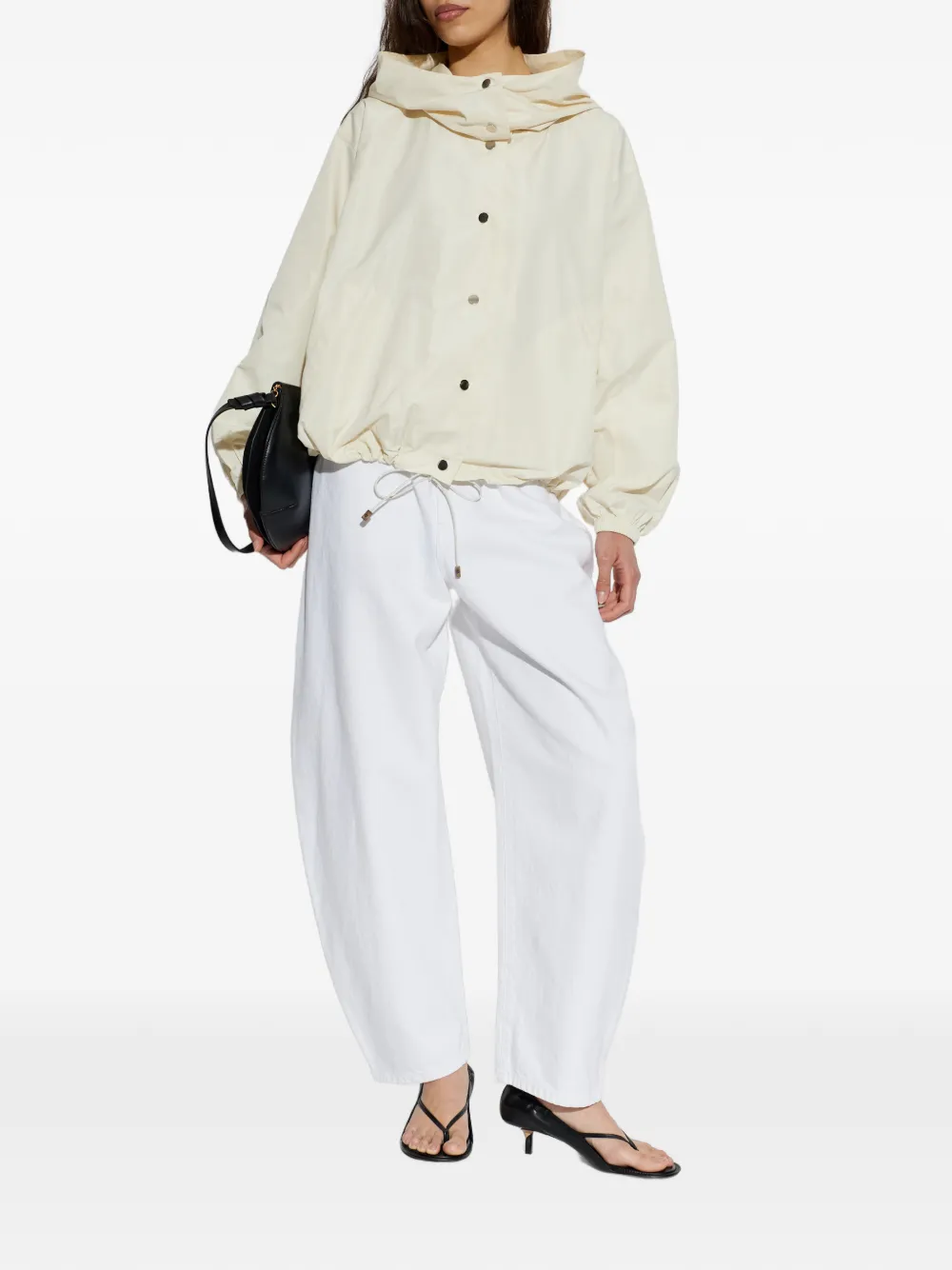  Róhe Drawstring Hooded Jacket - Neutrals 