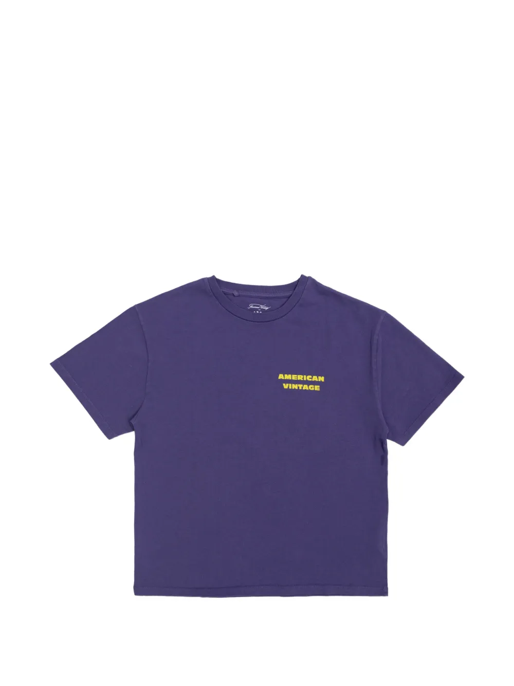 American Vintage Kids Fizvalley logo-print T-shirt - Viola