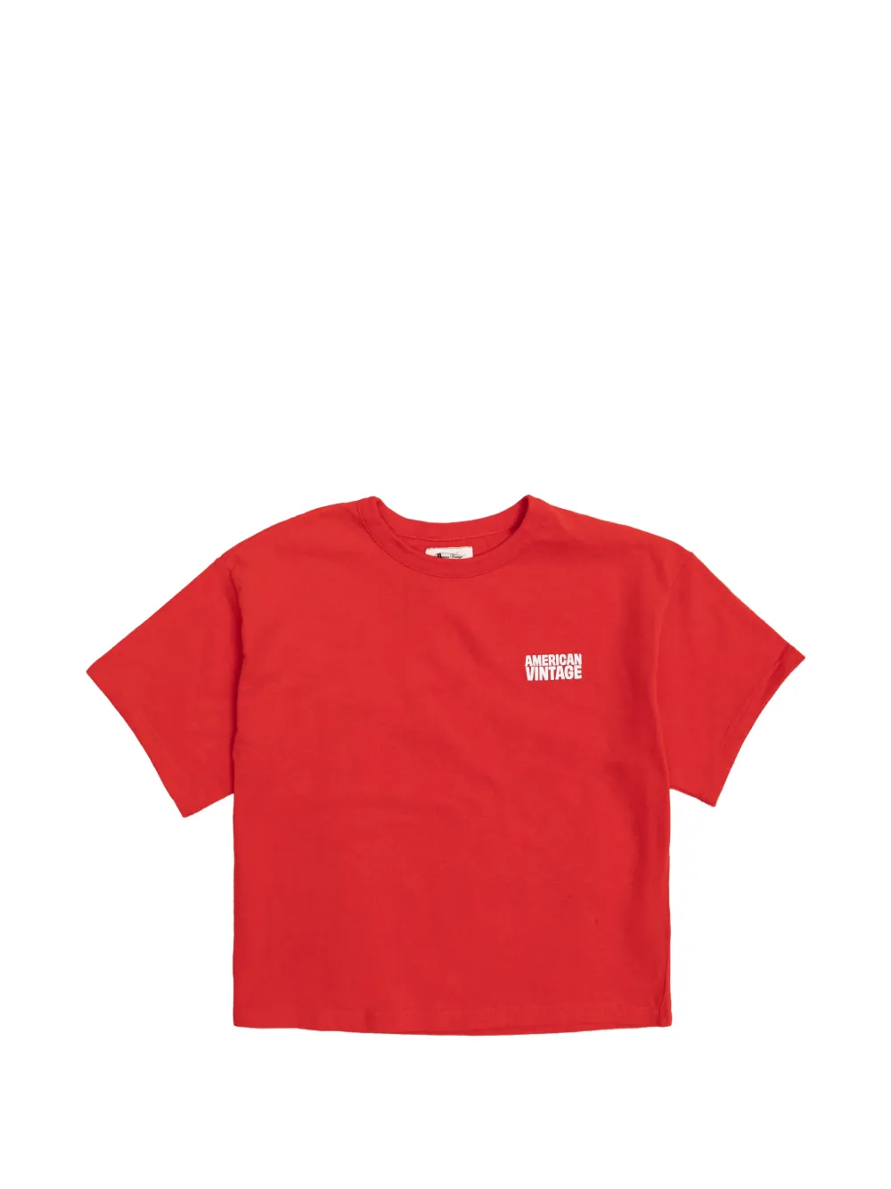 American Vintage Kids Ykobow logo-print T-shirt - Rosso