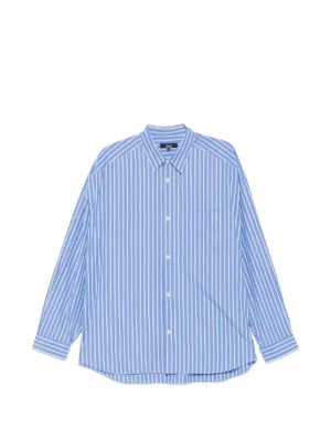 Auralee ストライプ シャツ | ブルー | FARFETCH JP