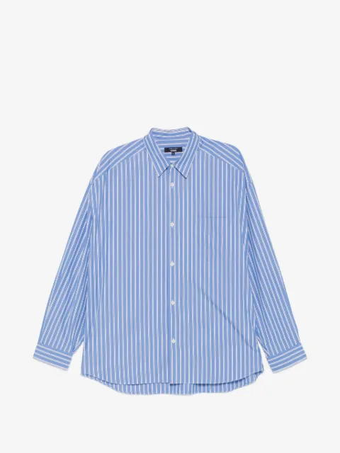 Comme des Garçons Homme camisa de algodón con rayas estampadas