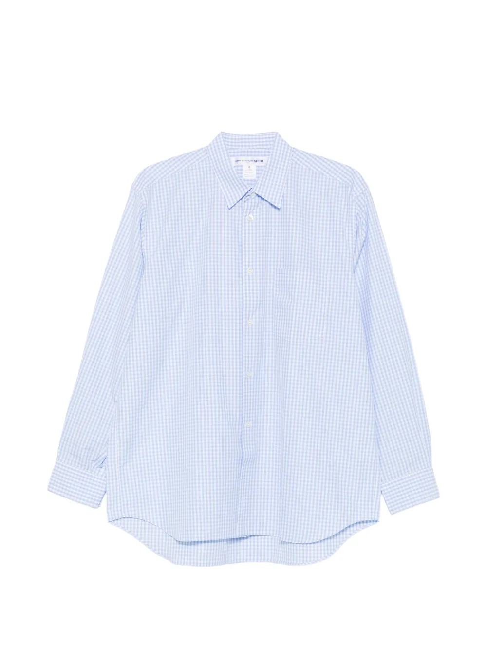 Comme Des Garçons Shirt checked long-sleeve shirt - Blu