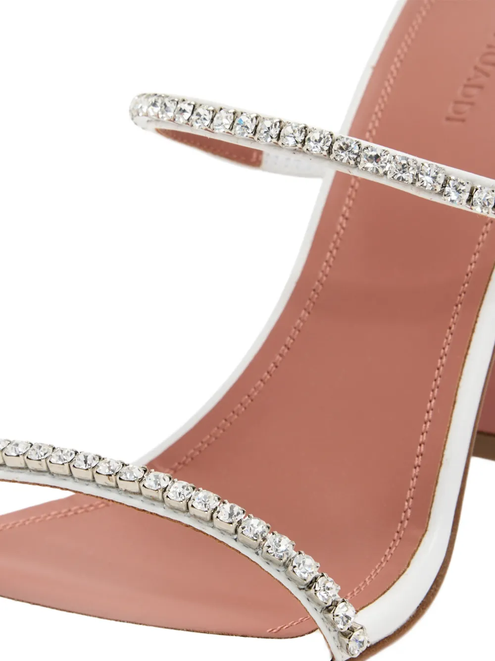 Amina Muaddi Gilda sandalen Wit