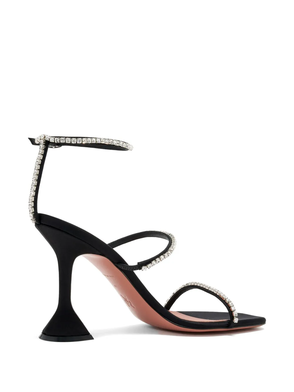 Amina Muaddi Gilda sandalen Zwart