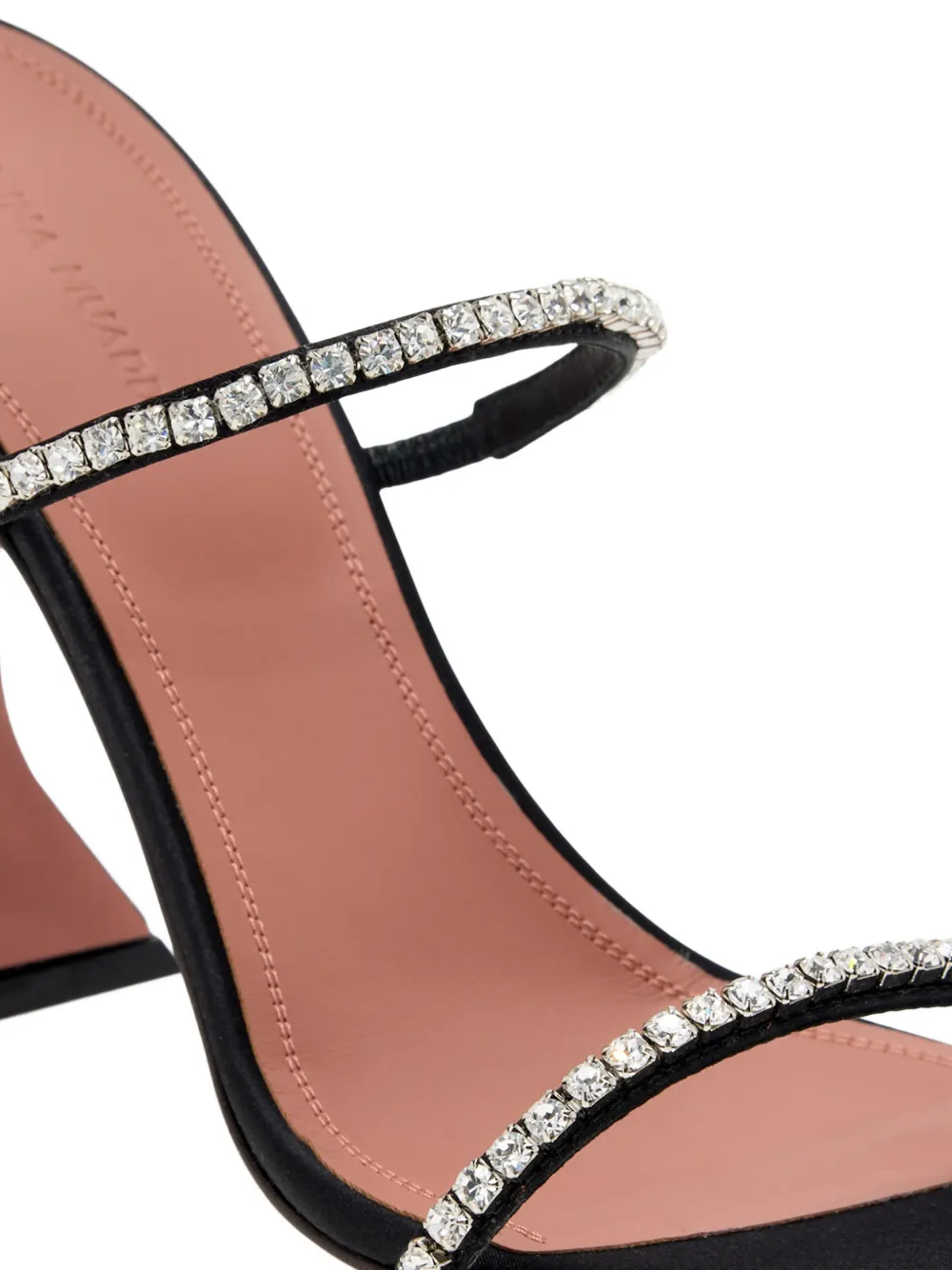 Amina Muaddi Gilda sandalen Zwart