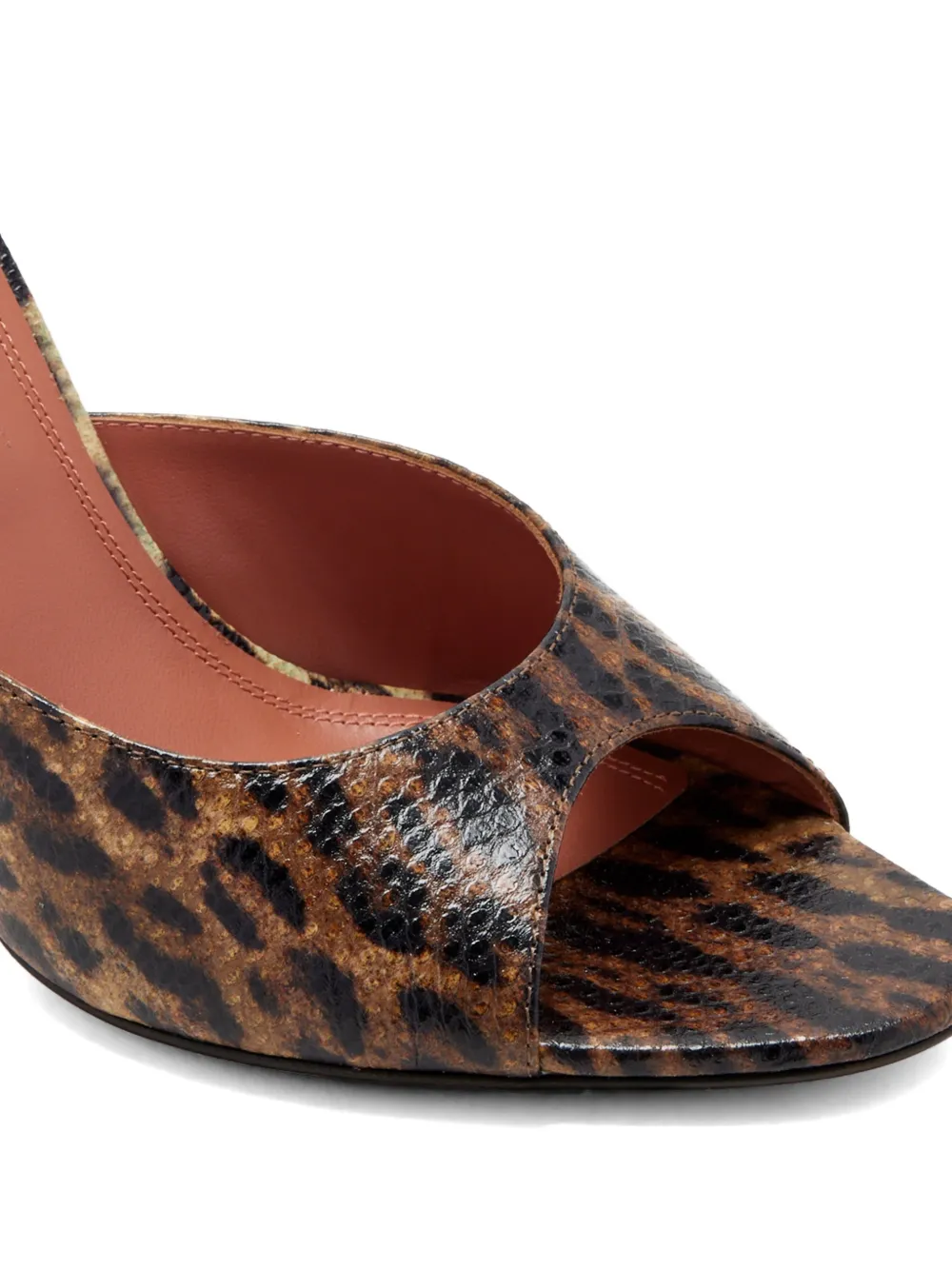 Amina Muaddi Alexa 95 mm muiltjes Zwart