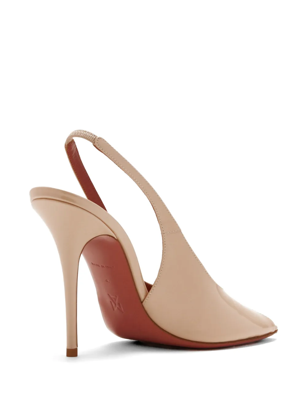 Amina Muaddi Kristina muiltjes met hak Beige