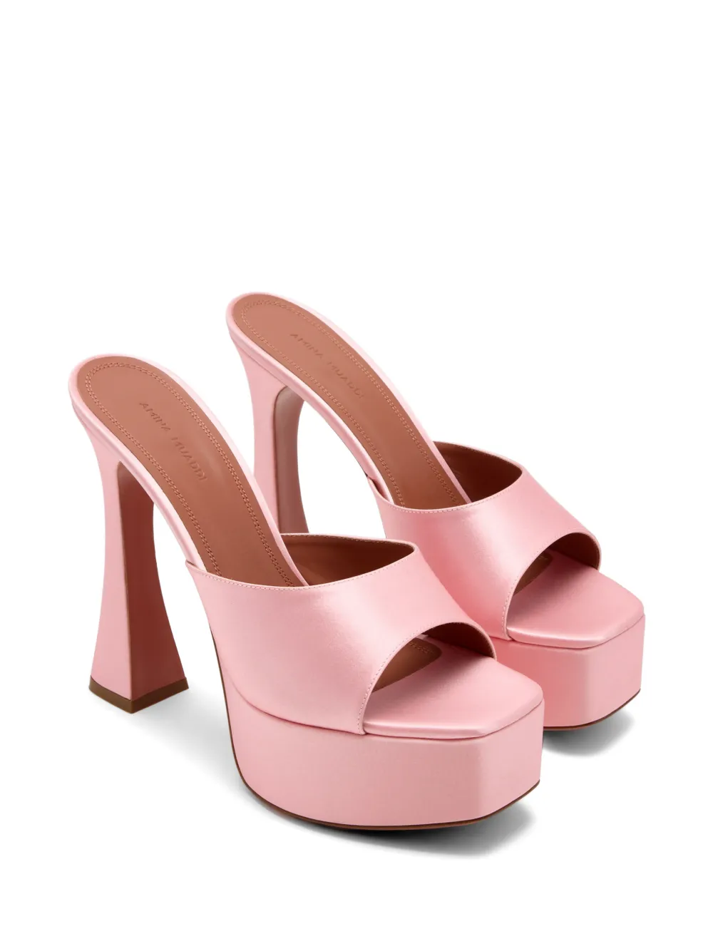 Amina Muaddi 140 mm Dalida sandalen met hak Roze