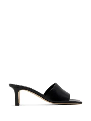 Jimmy Choo Skye 70 Leather Heeled Mules | Black | FARFETCH