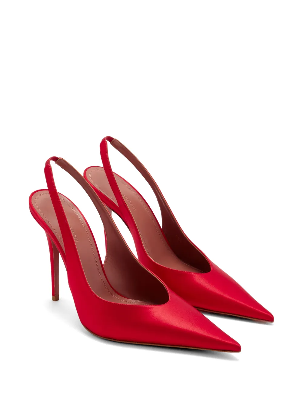 Amina Muaddi 105 mm Anok pumps Rood