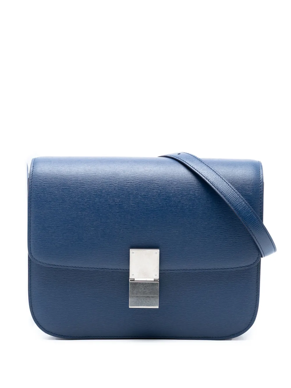 Celine Pre-Owned 2018 Medium Calfskin Classic Box crossbody bag - Blue