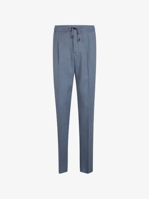 Incotex drawstring pleated trousers