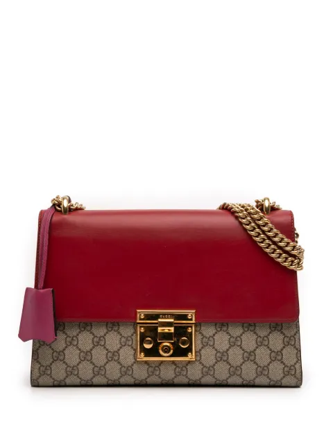 Gucci Pre-Owned 2016-2025 Medium GG Supreme Padlock shoulder bag