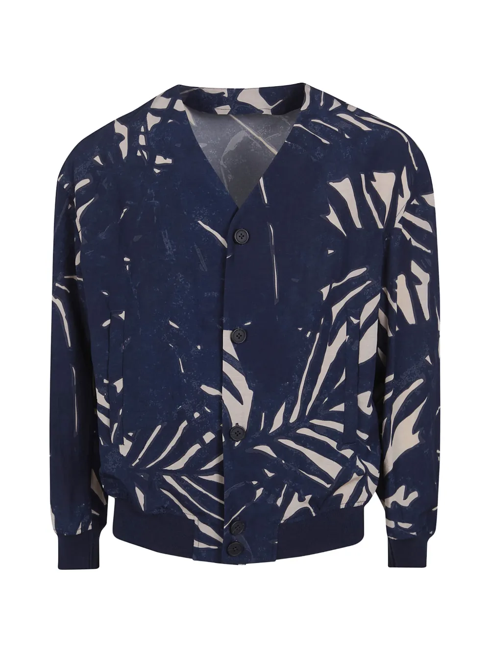 Emporio Armani printed shirt jacket - Blu