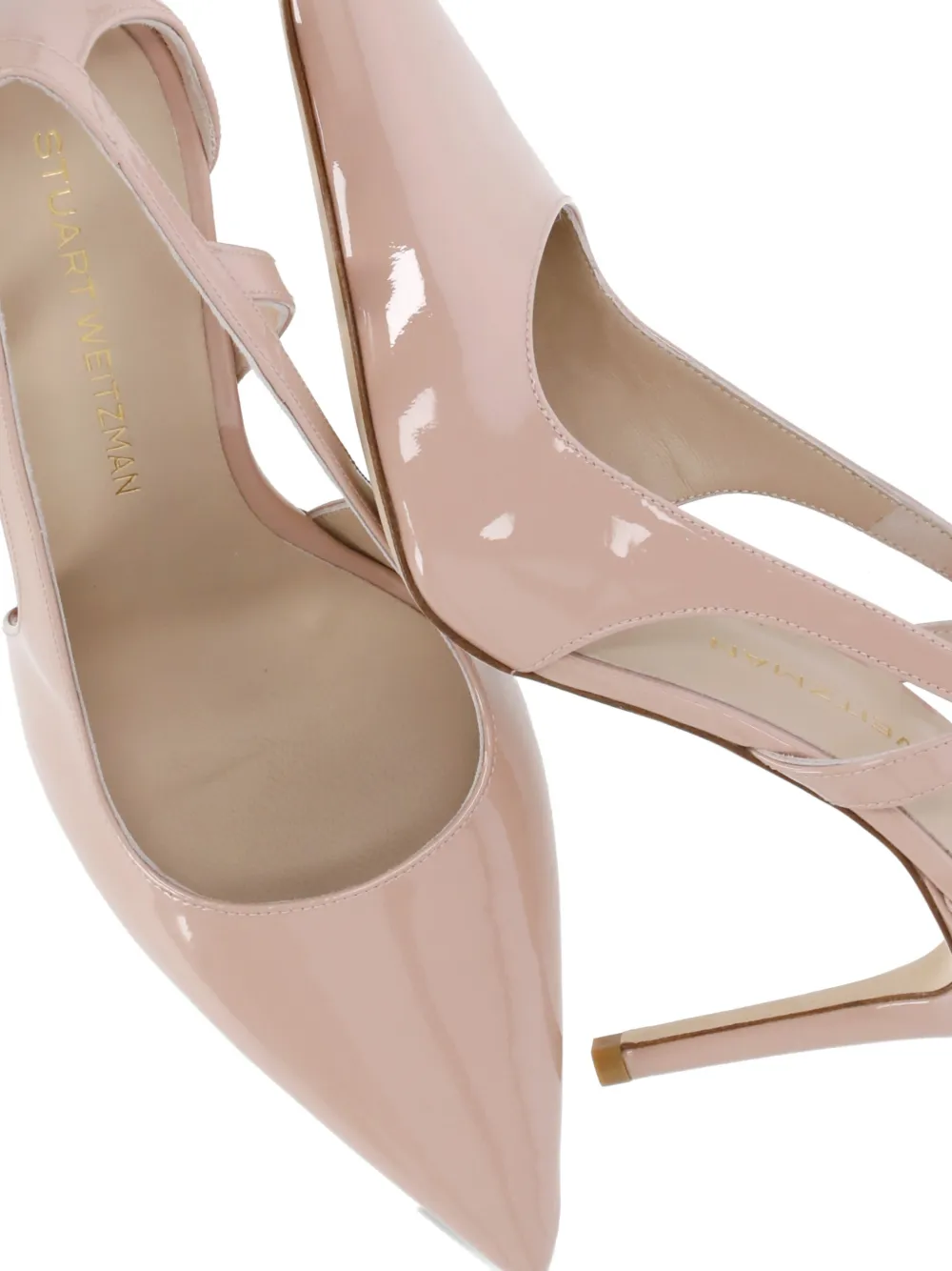 Stuart Weitzman Pumps met puntige neus Beige