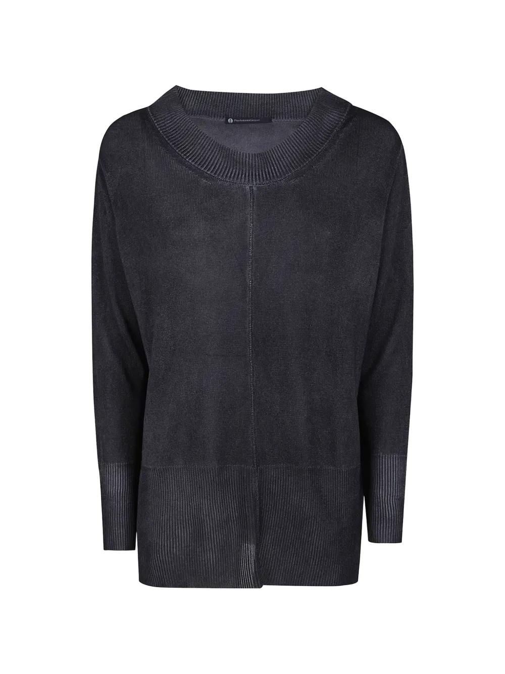 PierAntonioGaspari ribbed round-neck sweater - Nero
