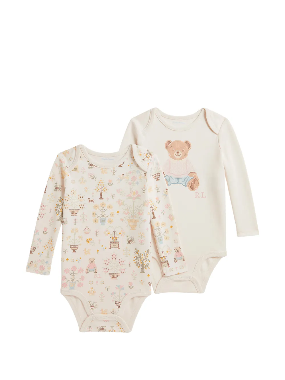 POLO RALPH LAUREN KIDS Body Polo Bear (3 pezzi) - Toni neutri