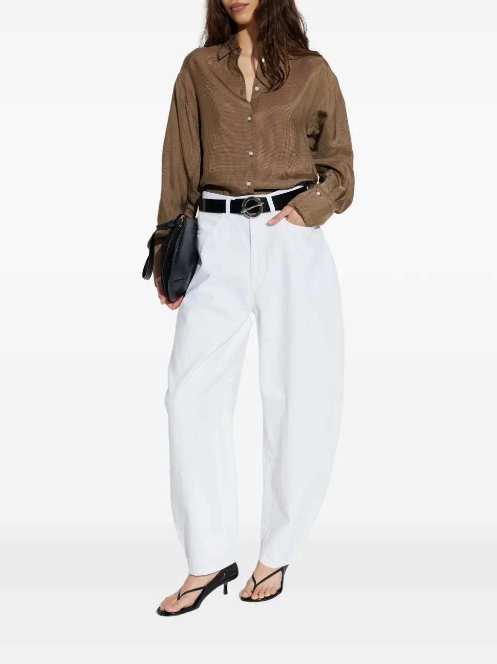  Róhe Button-up Shirt - Brown 