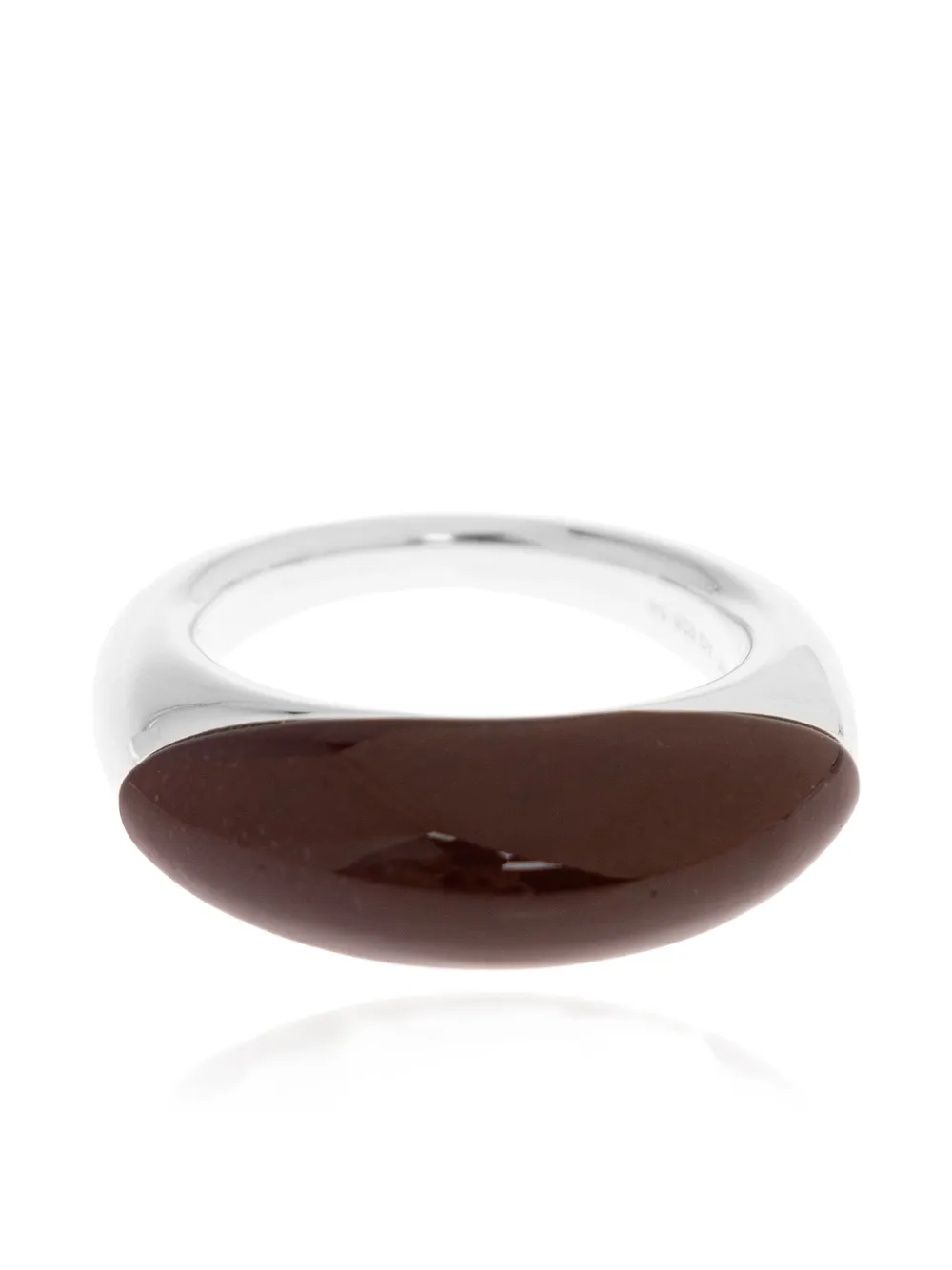 LIE STUDIO Beatrice mookiate ring - Argento