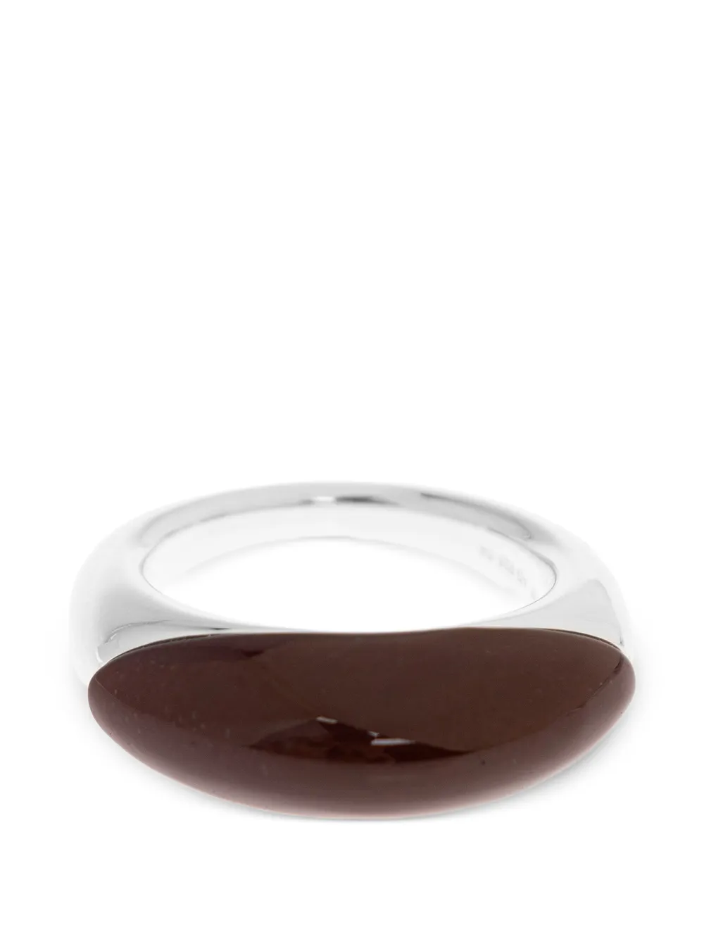 LIE STUDIO Beatrice mookiate ring - Argento