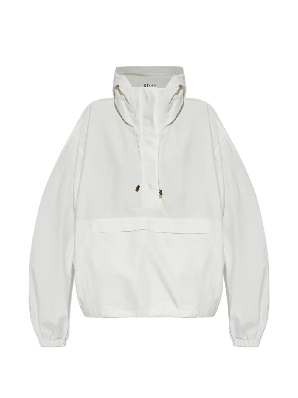Róhe front-pocket hoodie - Bianco