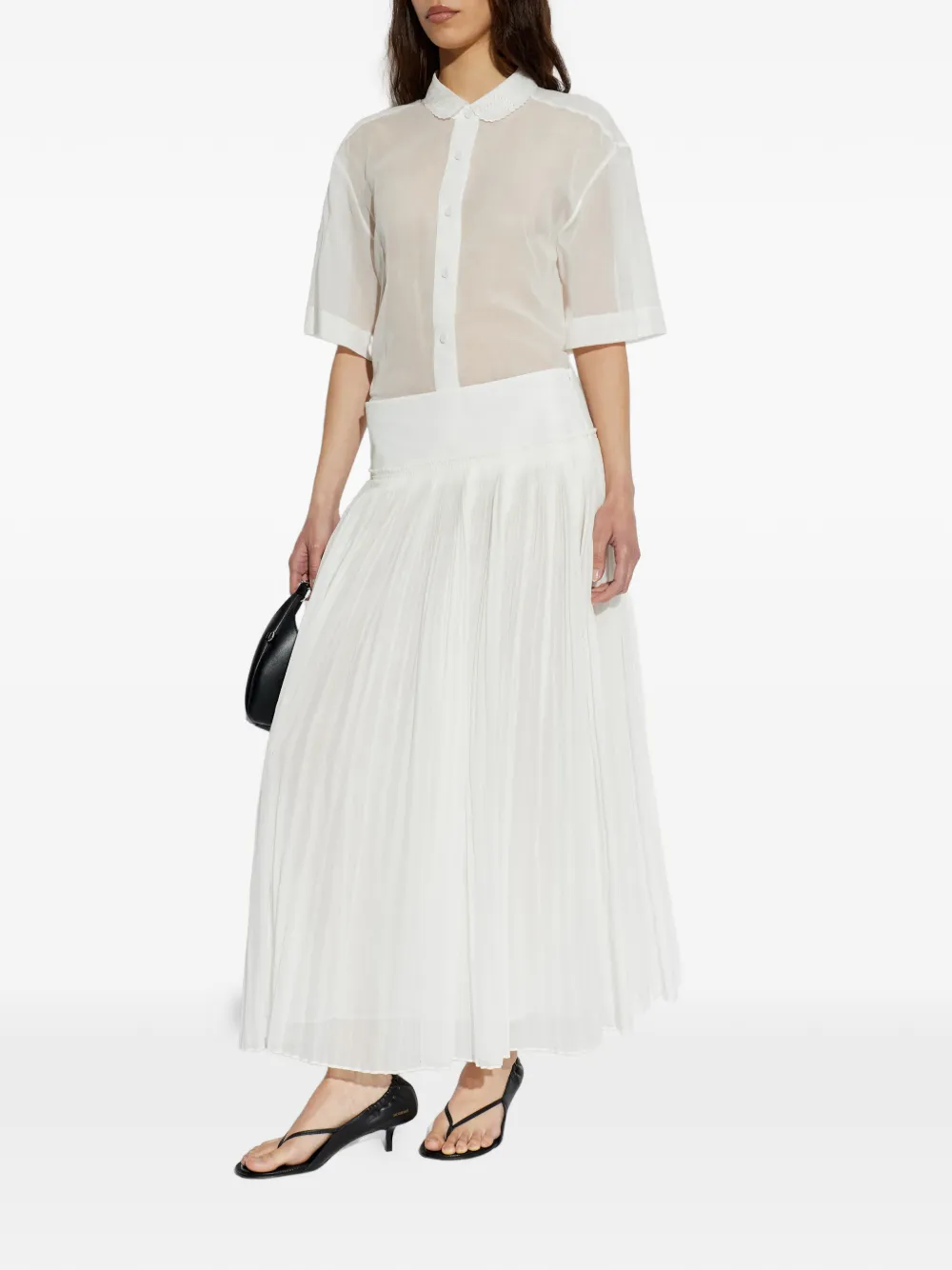 Róhe Short-sleeve Shirt in White, view 2