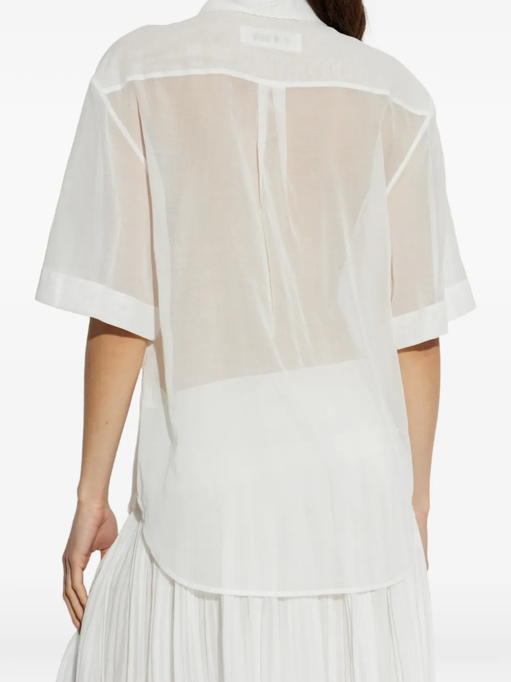 Róhe Short-sleeve Shirt in White, view 4