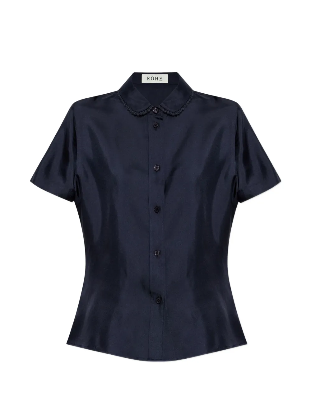 Rohe Silk Shirt In Blue