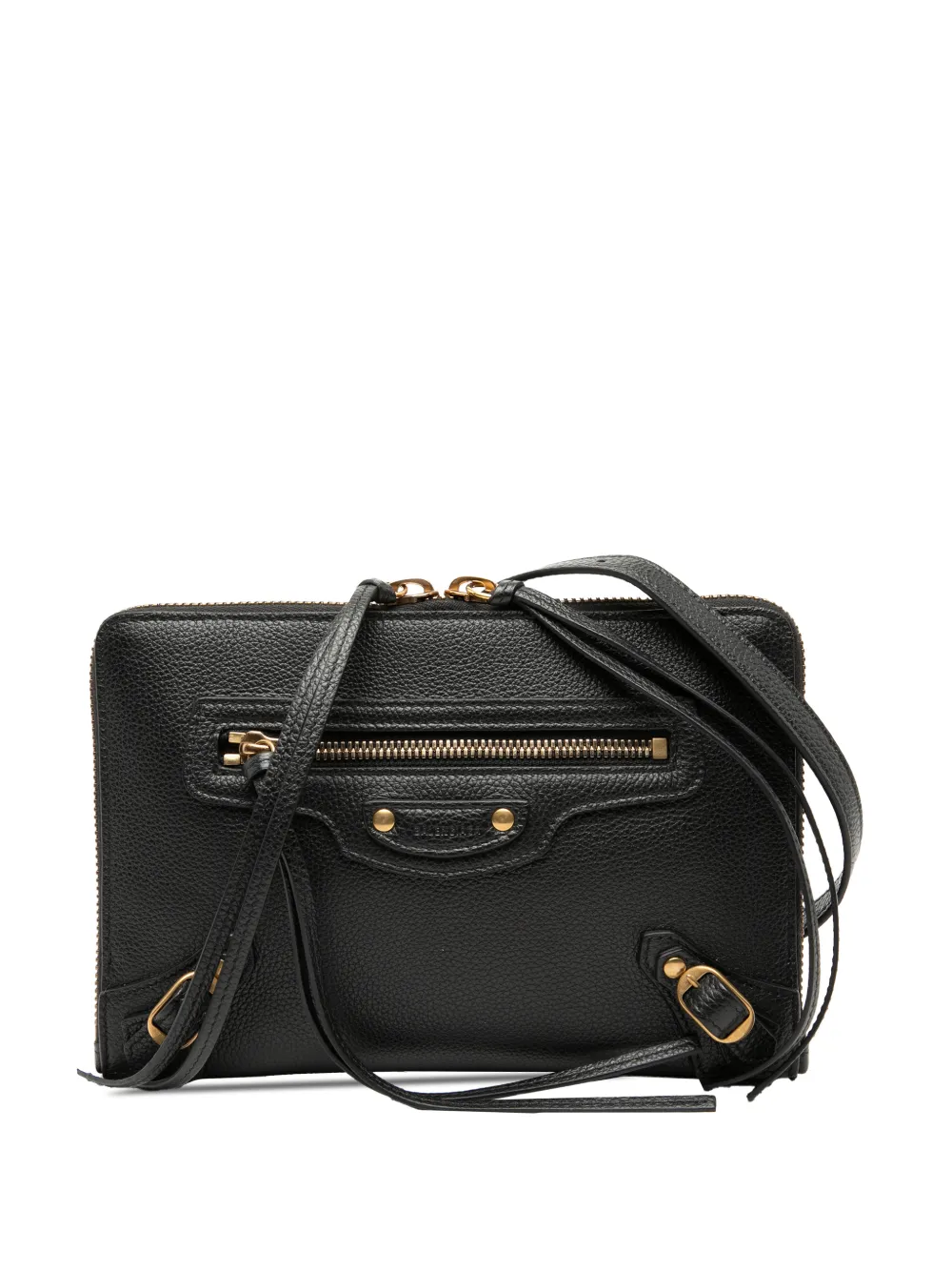 Balenciaga Pre-Owned 2018-2025 Pebbled Leather Neo Classic City Pouch crossbody bag - Nero