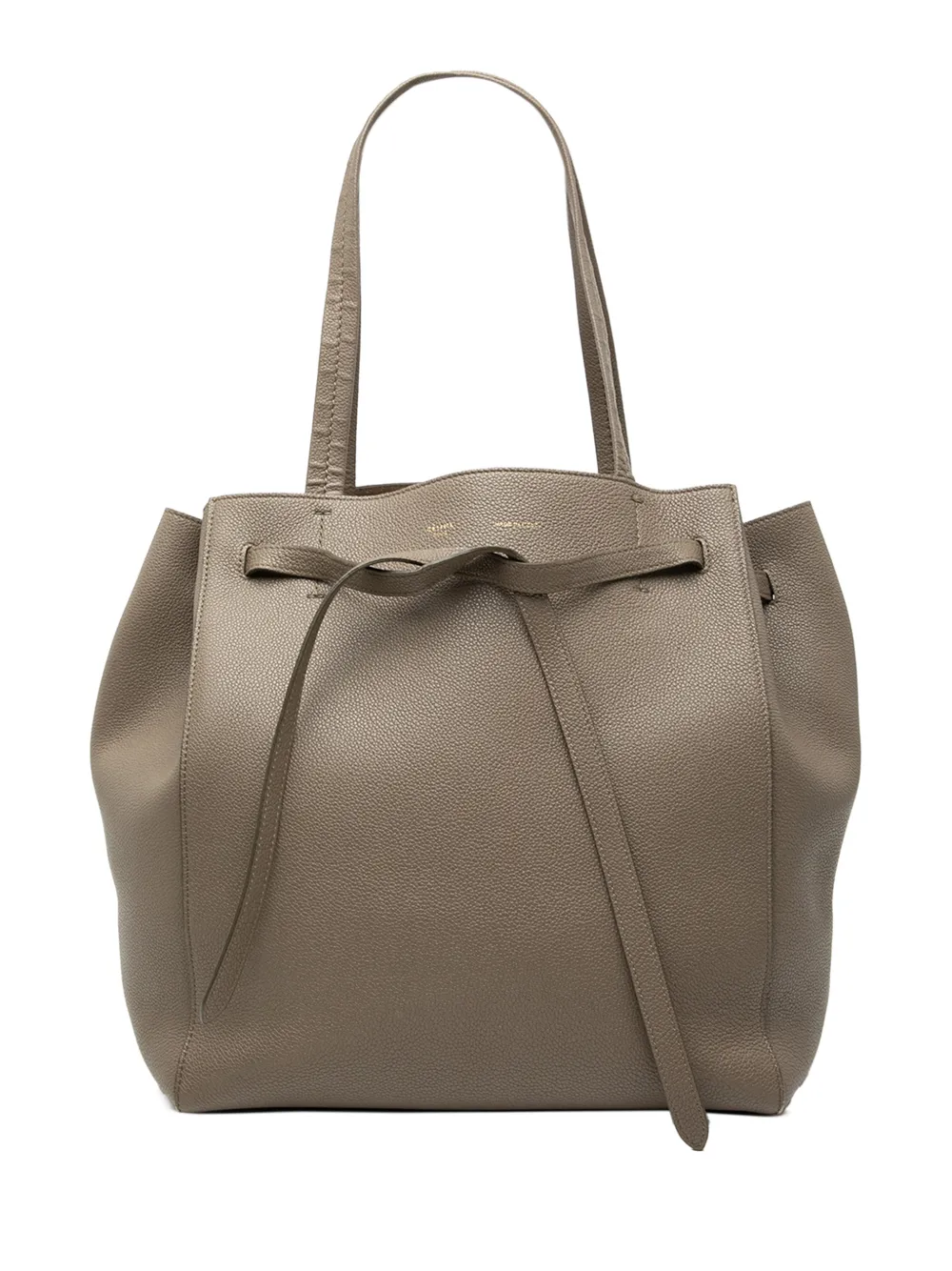 Celine Pre-Owned 2017 Small Leather Phantom Cabas tote bag - Marrone