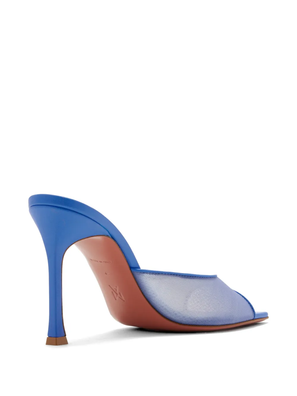 Amina Muaddi 95 mm Alexa muiltjes met hak Wit