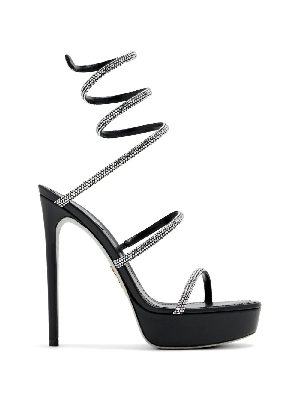 René Caovilla 130 mm Cleo sandalen met hak Zwart